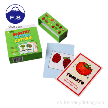 Juego de tarjetas de juego de inclinación de frutas para niños de moda personalizados